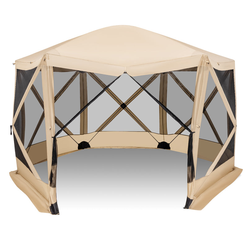 11.5 X 11.5 FT Pop-up Screen House Tent with Portable Carrying Bag