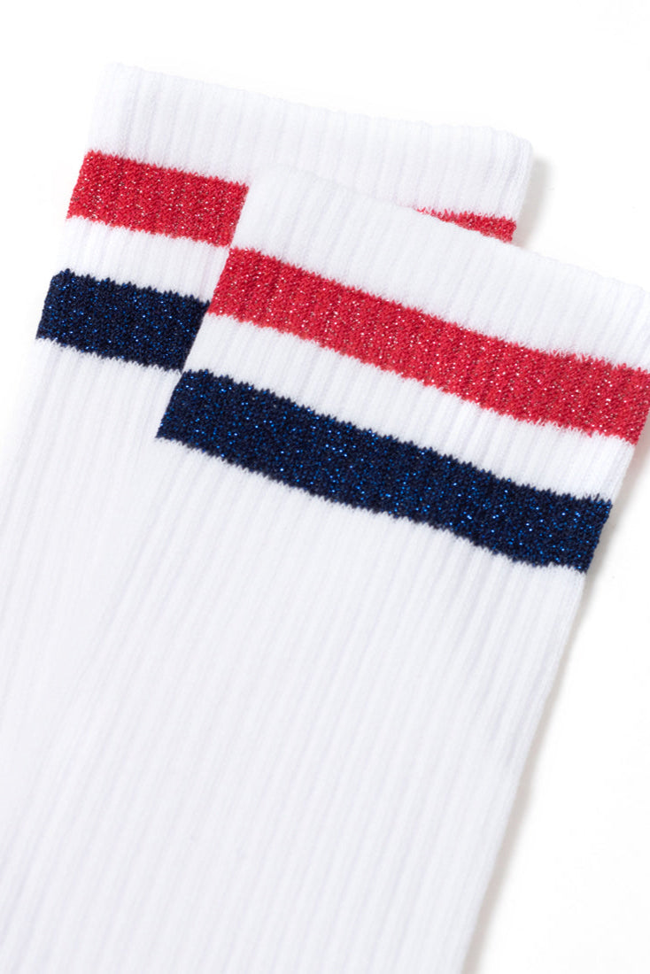 Conte Cotton Long Socks Active 157 - Lurex Stripes