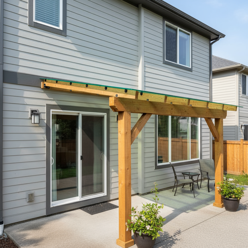 DIY Polycarbonate Lean-To Roof Kit