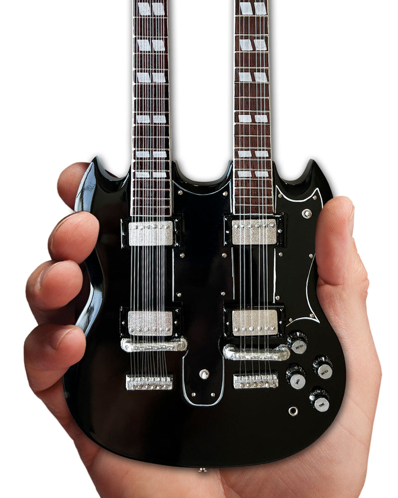 Slash Gibson 1966 EDS-1275 Doubleneck - Aged Mini Guitar Replica Model