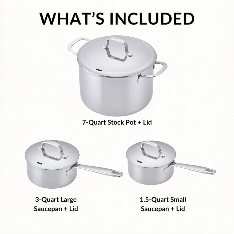 6-Piece Pot Set + Lids