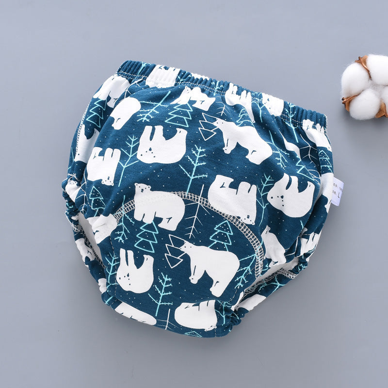 Baby Training Pants Washable 6-layer Gauze Diaper Cover Learning