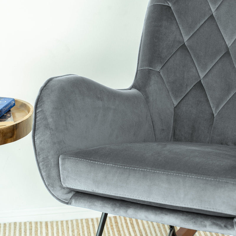 Hannah - Rocking Chair - Gray