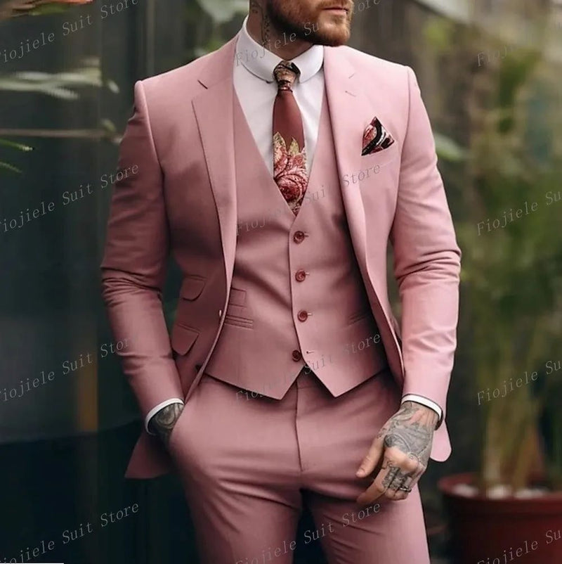 Plus-sized Plus Size Slim Fit Suit Three-piece Suit