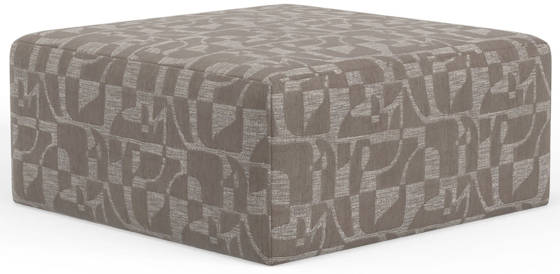 Zeke - Cocktail Ottoman - Cloud