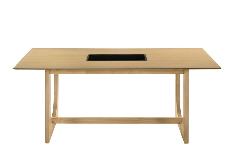 Blayde - 8 Pieces Dining Room Set - Natural / White