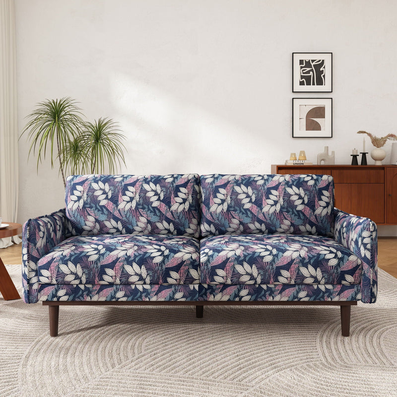 2 Seater Loveseat Sofa With Spacious Seating Area
