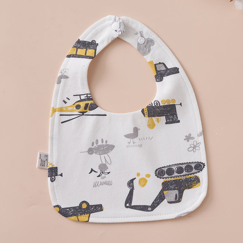 Babys Pure Cotton U-shaped Bib Waterproof Baby Bib