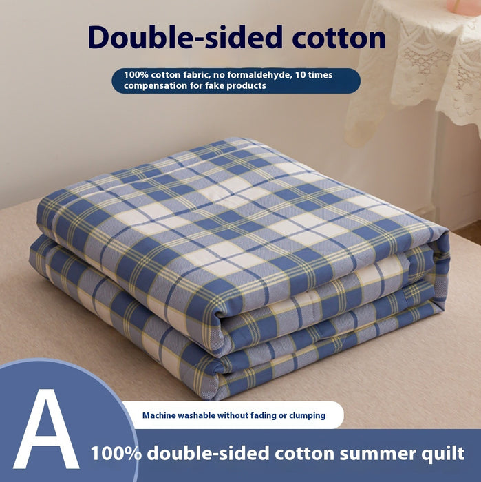 Class A Double-sided Cotton Printing Summer Blanket One-piece Pure