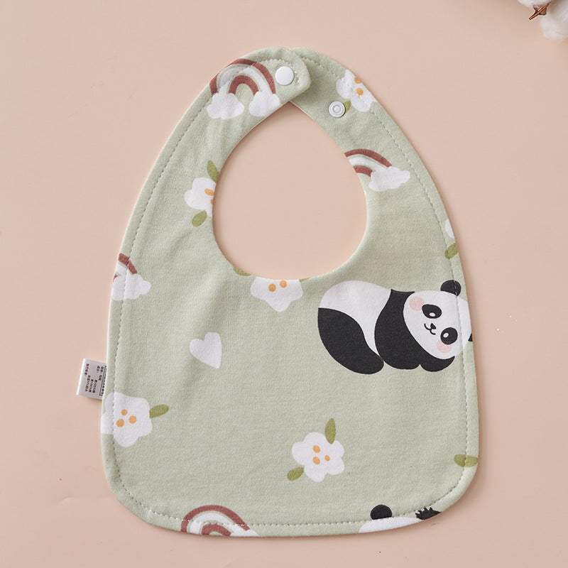 Babys Pure Cotton U-shaped Bib Waterproof Baby Bib