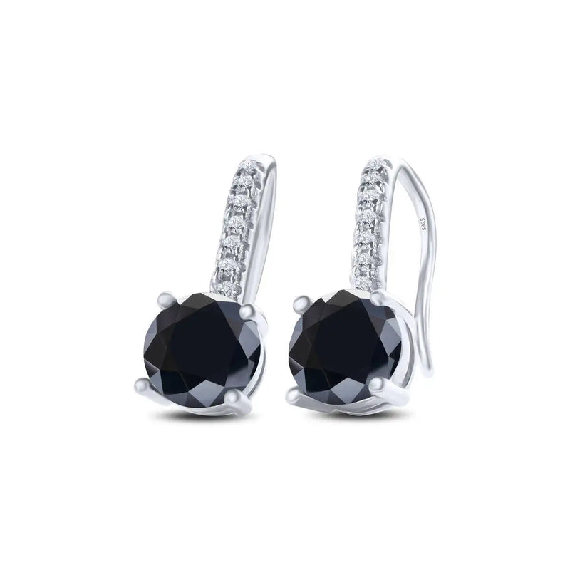 1ct D Color Moissanite 925 Sterling Silver Drop Earrings for Women Wedding