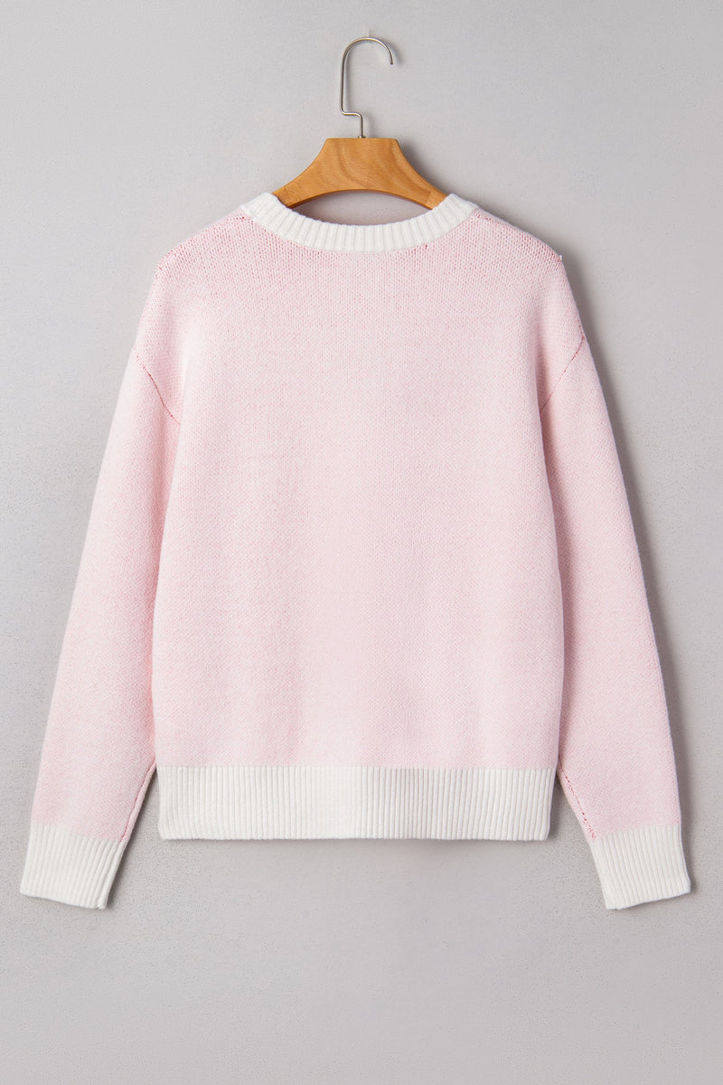 Nevaeh Pattern Drop Shoulder Sweater