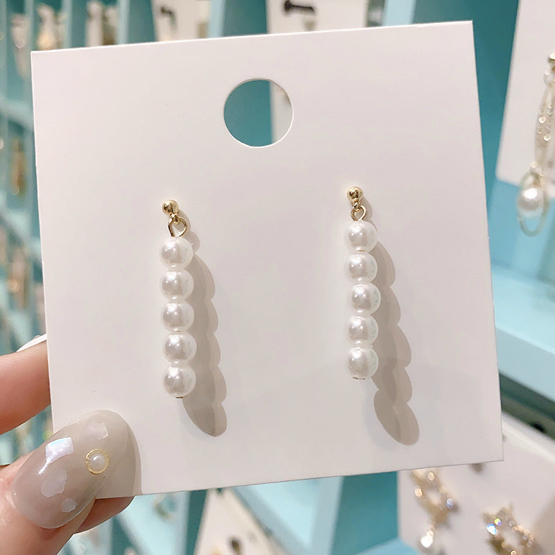 Handmade Pearl Drop Dangle Earrings