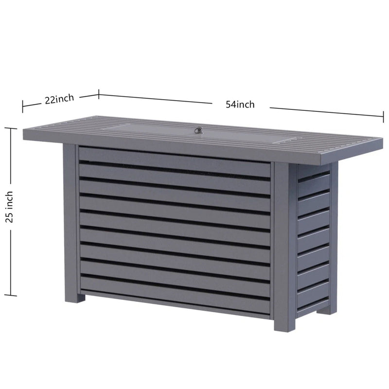 Propane / Gas Outdoor Fire Pit Table With Lid