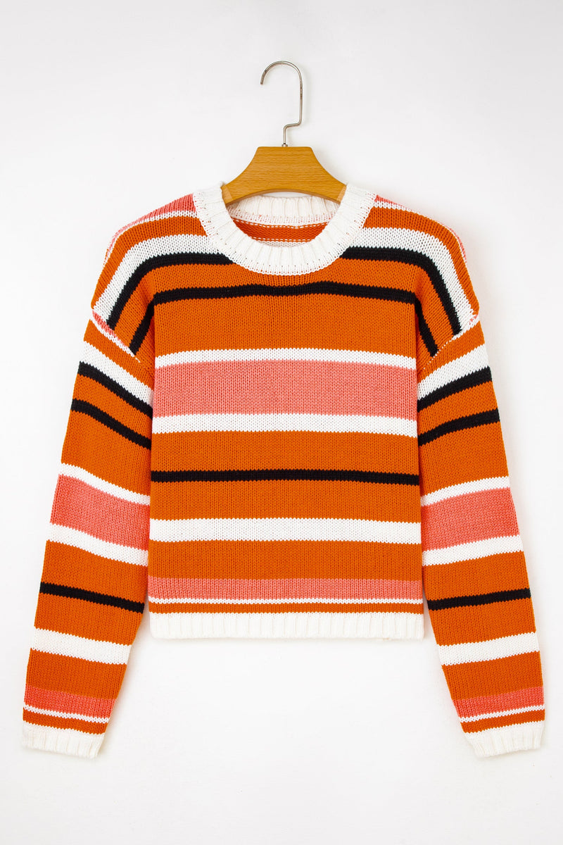 Mirissa Shoulder Cropped Pullover Sweater