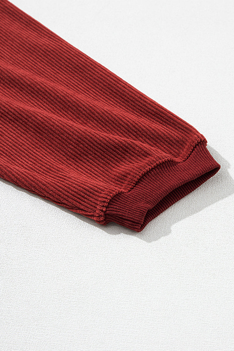 Araceli Ribbed Corduroy Oversized Sweatshirt