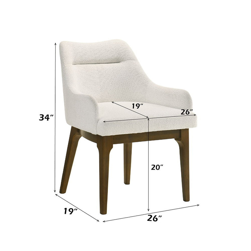 Kasha - Side Chair (Set of 2) - Chenille / Vintage Oak