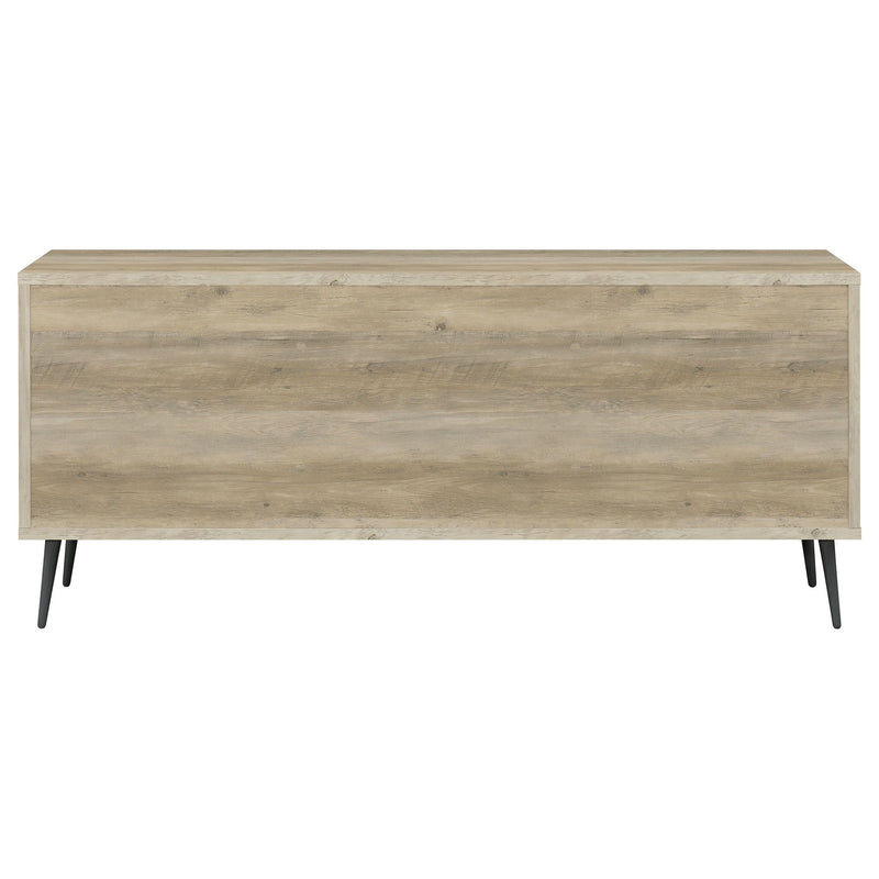 Maeve 2-door Engineered Wood Cabinet Antique Pine and Grey