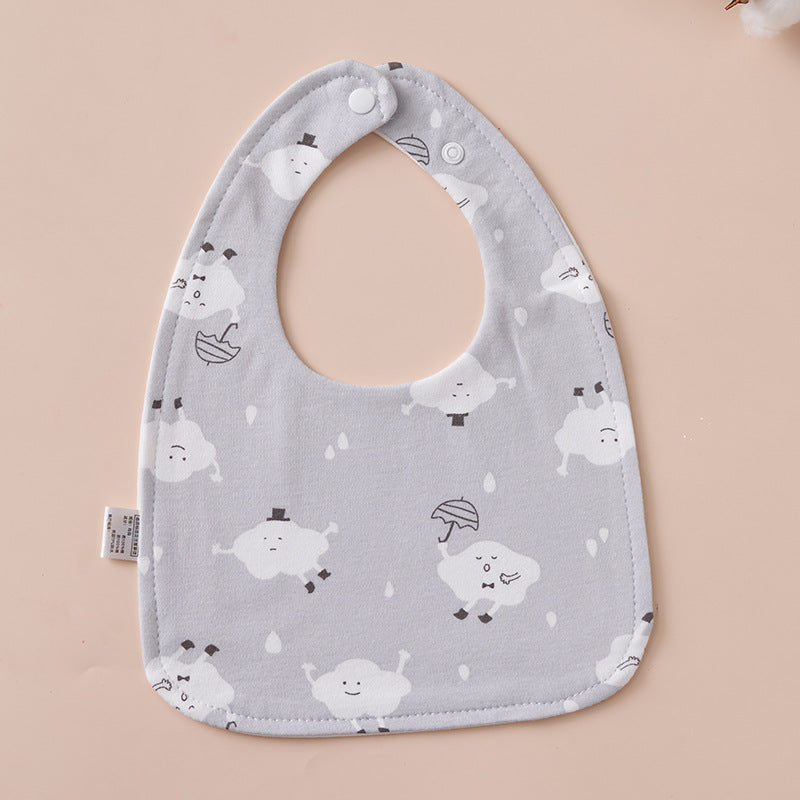 Babys Pure Cotton U-shaped Bib Waterproof Baby Bib