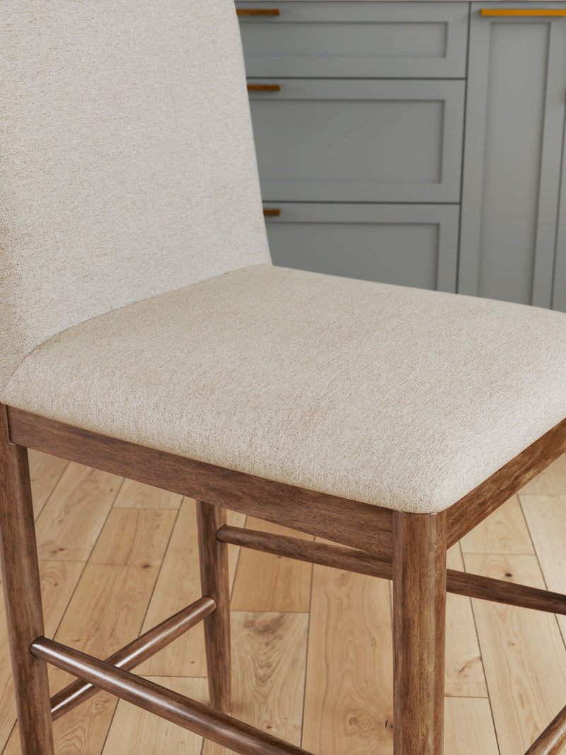 Isanti - Upholstered Barstool (Set of 2) - Light Brown