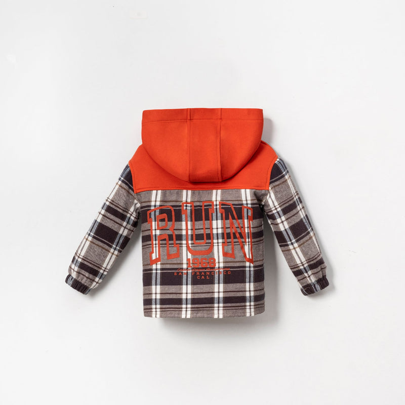 Hooded Plaid 2 Piece Set