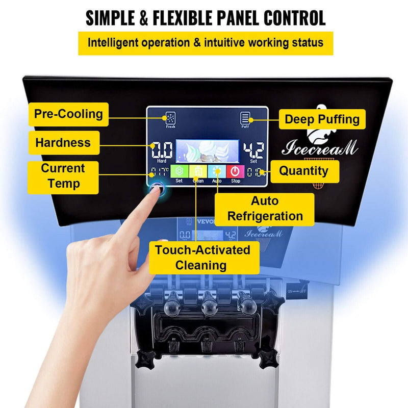 20-30L/H 2450W Commercial Soft Serve Ice Cream Machine Maker (SAK17494)