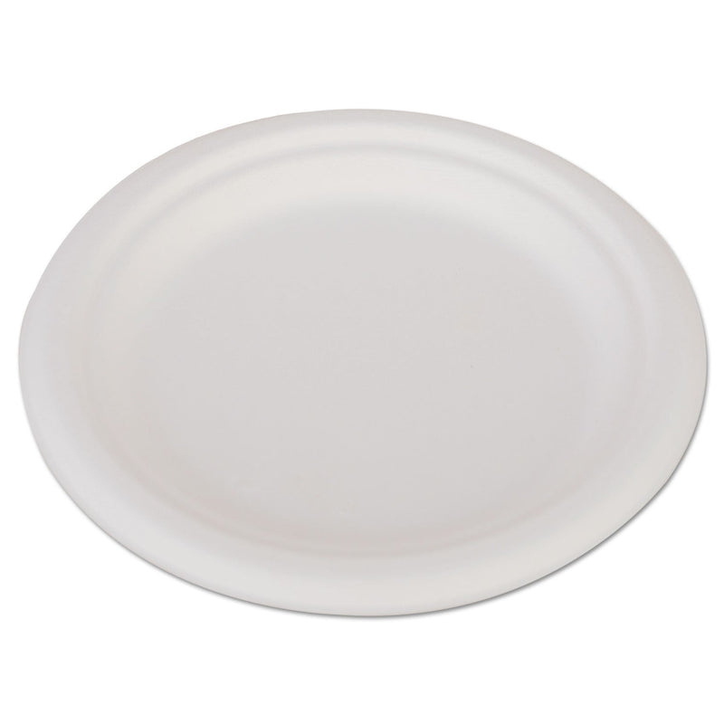 SCT ChampWare Heavyweight Bagasse Dinnerware, Plate, 6", White, 1,000/Carton