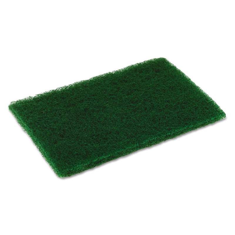 Disco Medium Duty Scouring Pad, 6 x 9, Green, 10/Pack, 6 Packs/Carton