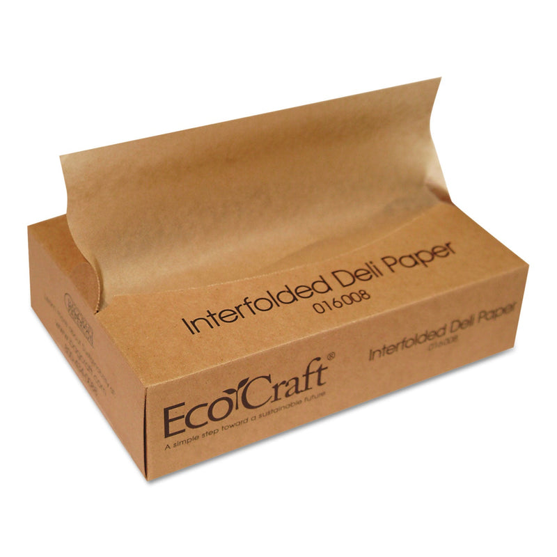 Bagcraft EcoCraft Interfolded Soy Wax Deli Sheets, 8 x 10.75, 500/Box, 12 Boxes/Carton