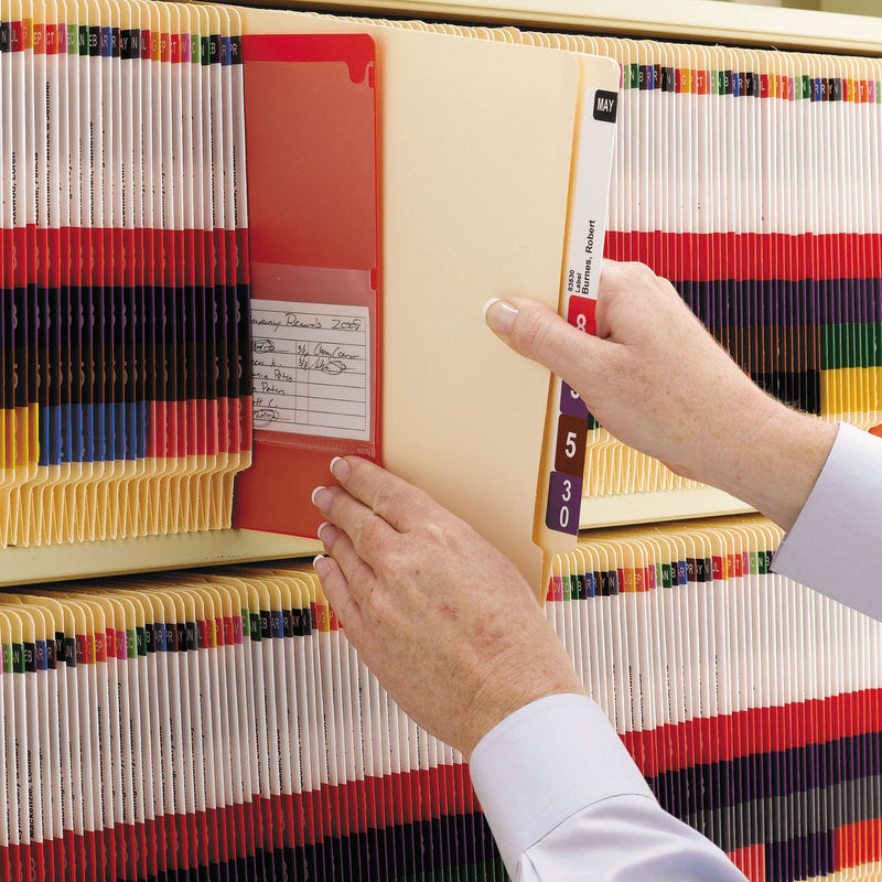 Smead Manila End Tab Classification Folders, 1 Divider, Letter Size, Manila, 10/Box