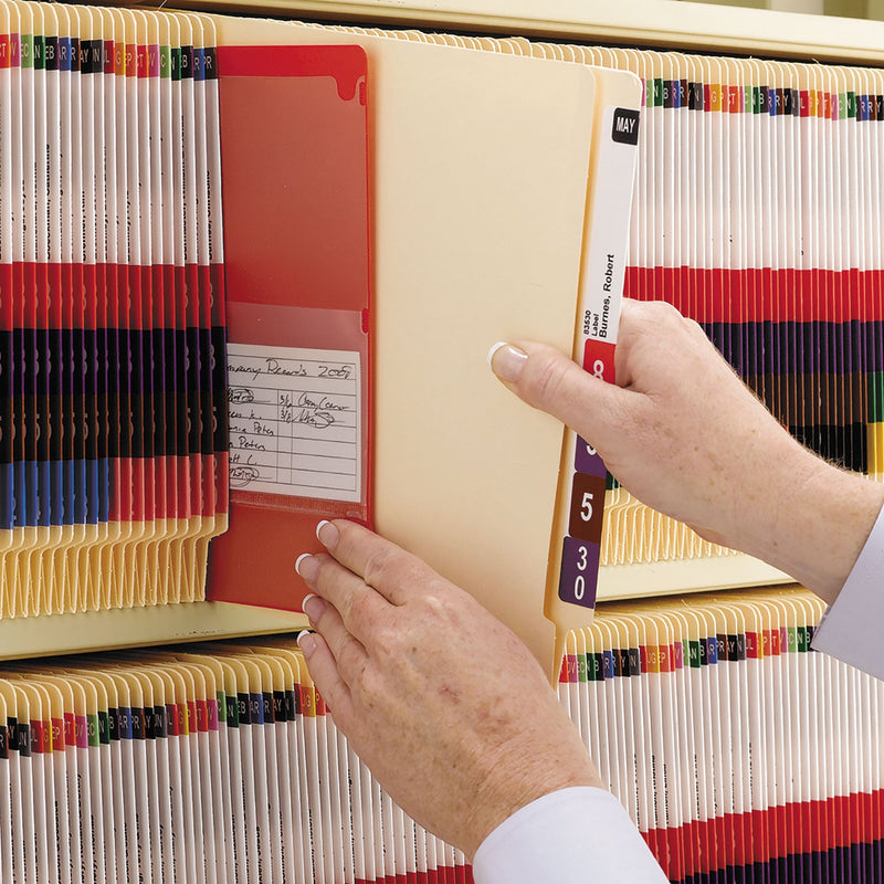 Smead Heavyweight Manila End Tab Folders, 9.5" High Front, Straight Tabs, Legal Size, 0.75" Expansion, Manila, 100/Box