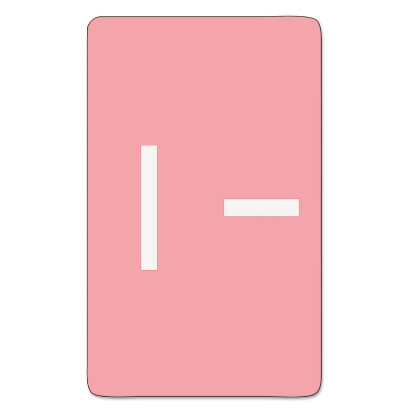 Smead AlphaZ Color-Coded Second Letter Alphabetical Labels, I, 1 x 1.63, Pink, 10/Sheet, 10 Sheets/Pack