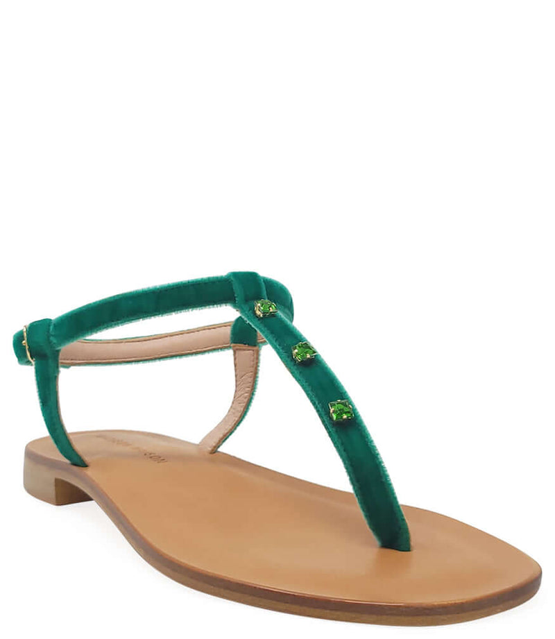 Emerald Jeweled Thong