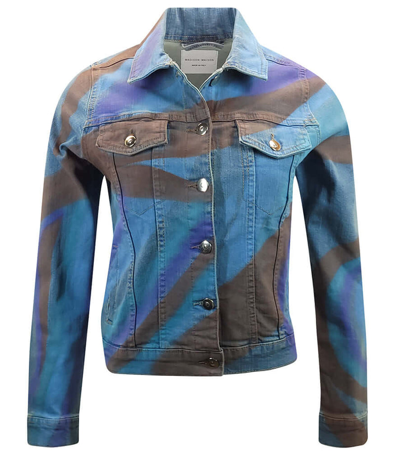 Light Blue Cotton Penelope Slim Jean Jacket