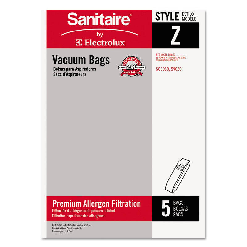 Sanitaire Style Z Vacuum Bags, 5/Pack, 10 Packs/Carton