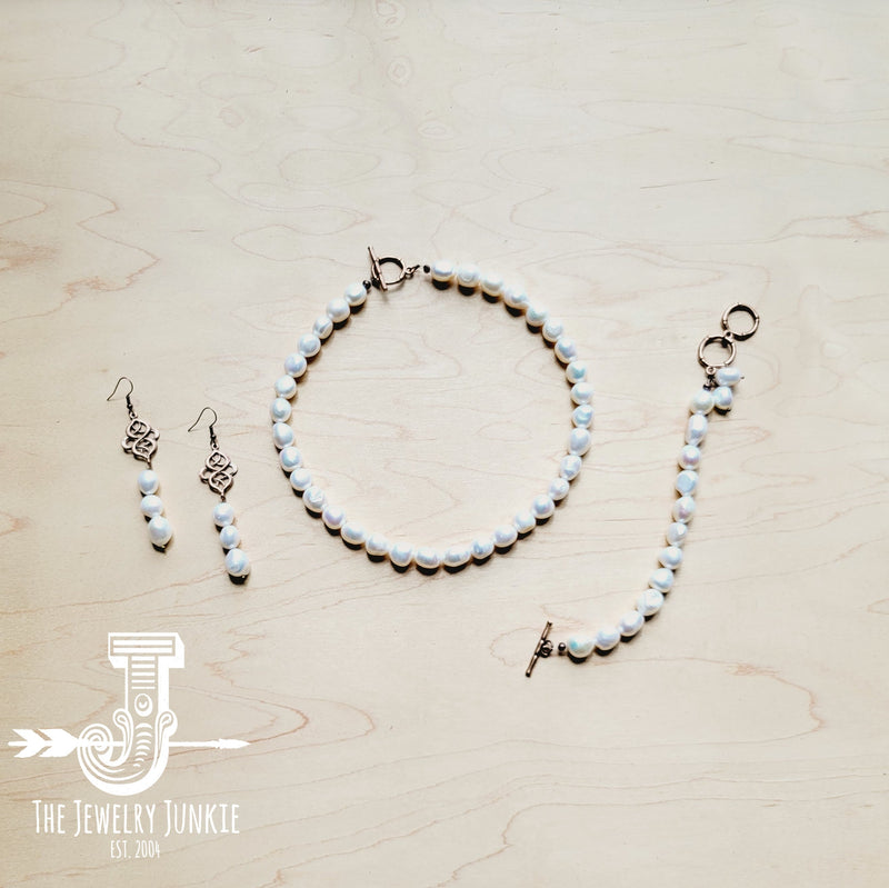 Genuine Freshwater Potatoe Pearl Earrings Wedding Collection 220i