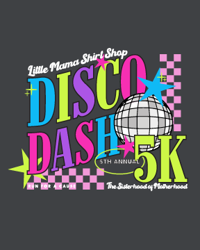 DISCO DASH 5K - CHILD 2025 5K REGISTRATION AND SHIRT