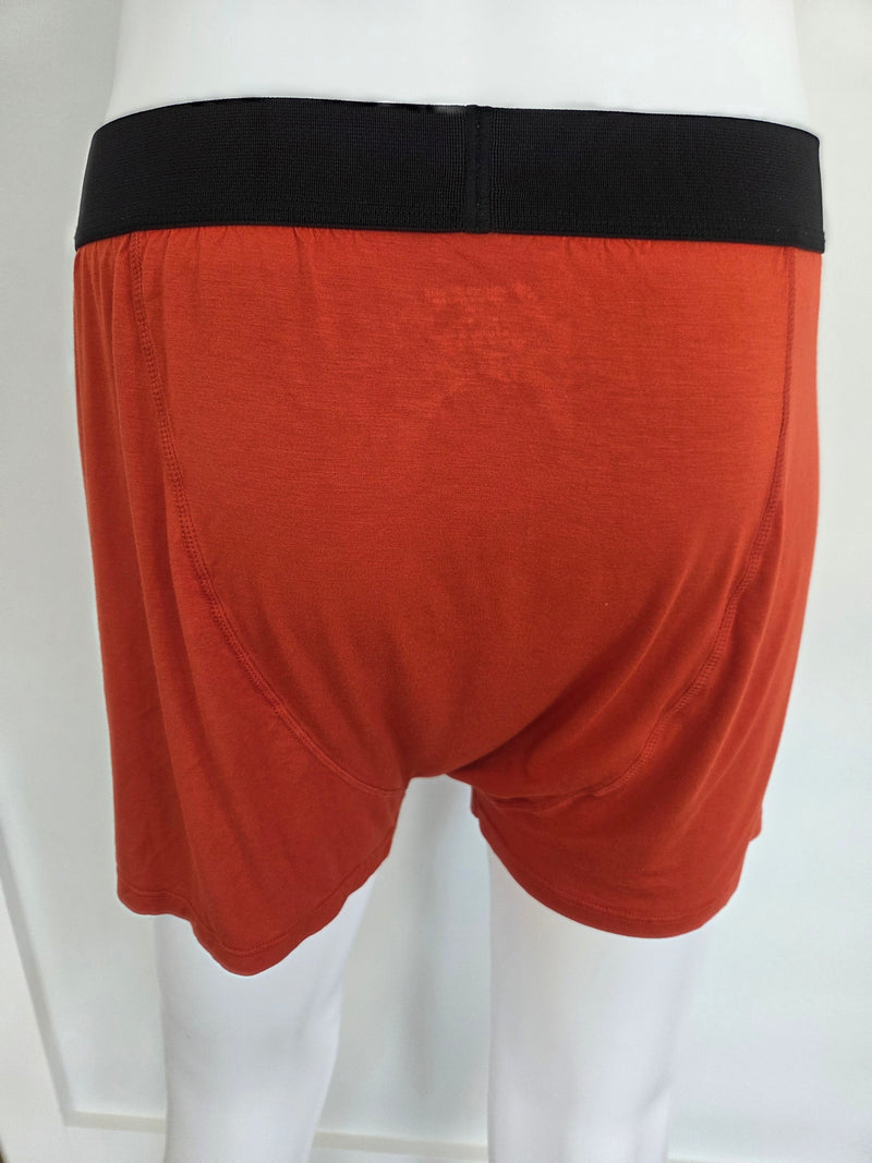 Men's Orange 95% Viscose from Bamboo Boxer Shorts