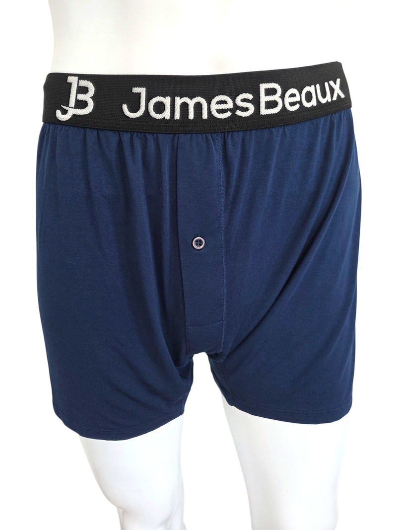Men's Navy 95% Viscose from Bamboo Boxer Shorts