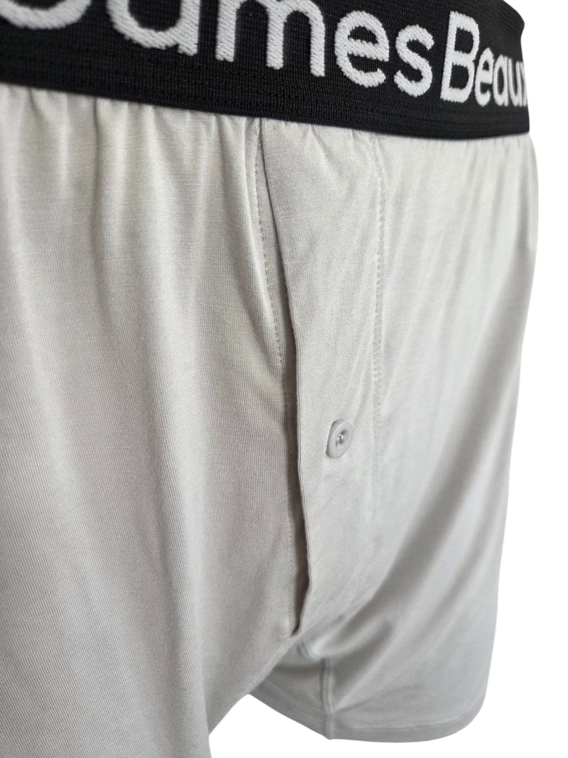 Men's Heather Gray 95% Viscose from Bamboo Boxer Shorts