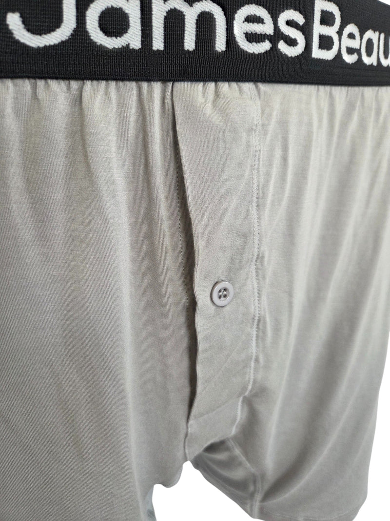 Men's Gray 95% Viscose from Bamboo Boxer Shorts