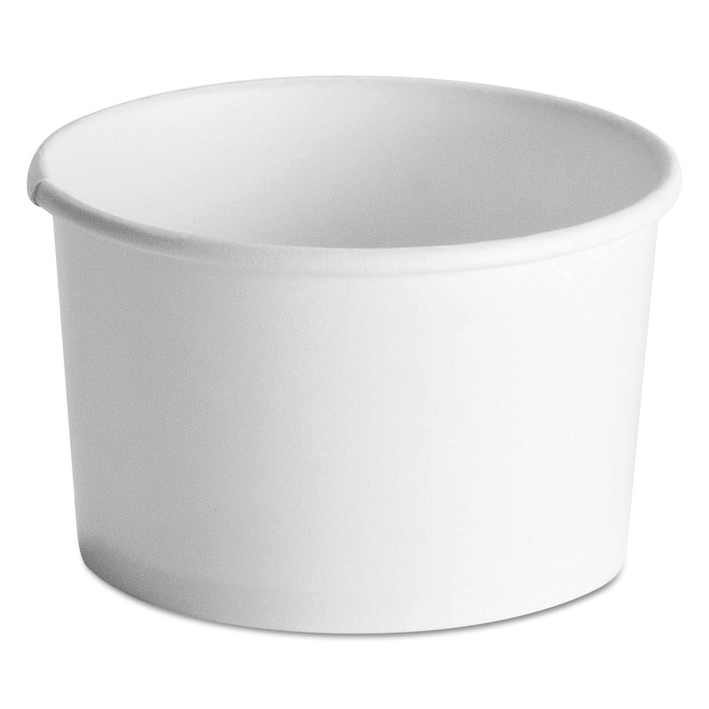Chinet Squat Paper Food Container, Streetside Design, 8-10 oz, White, 50/Pack, 20/Carton