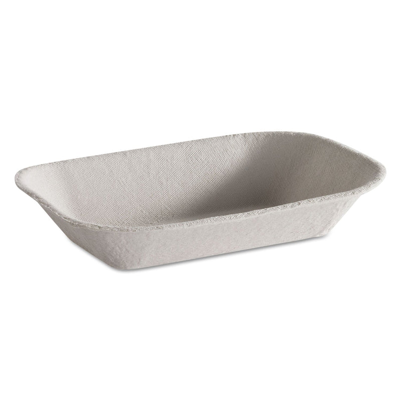 Chinet Savaday Molded Fiber Food Tray, 1-Compartment, 5 x 7, Beige, Paper, 250/Bag, 4 Bags/Carton