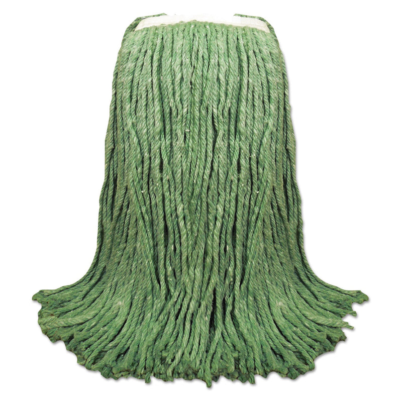 Boardwalk Cut-End Yarn Mop Head, Green, 1 1/4" Headband, 12/Carton
