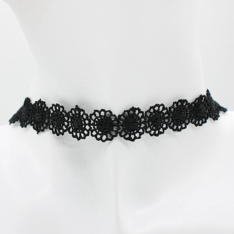 Flower Velvet Choker Necklaces Women Punk Style