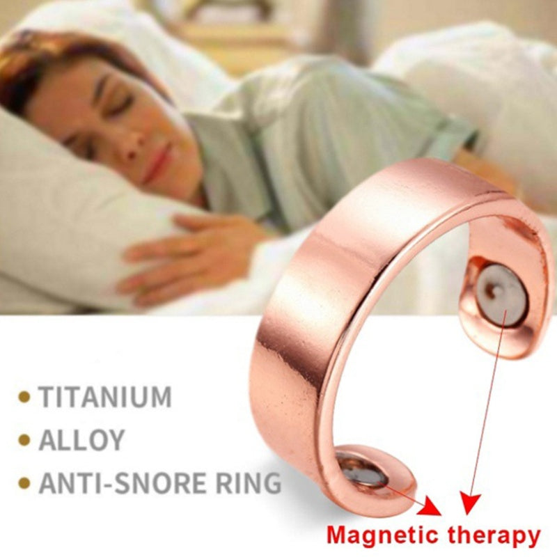Acupressure Anti-Snore Ring – Reflexology Sleep Aid Device for Snoring Relief