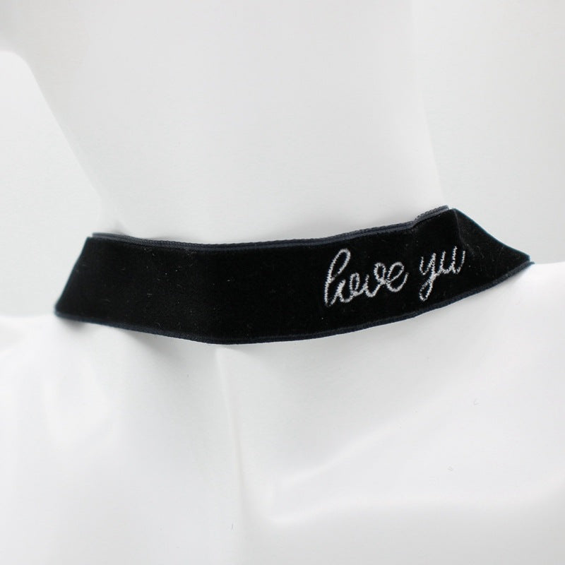 Flower Velvet Choker Necklaces Women Punk Style