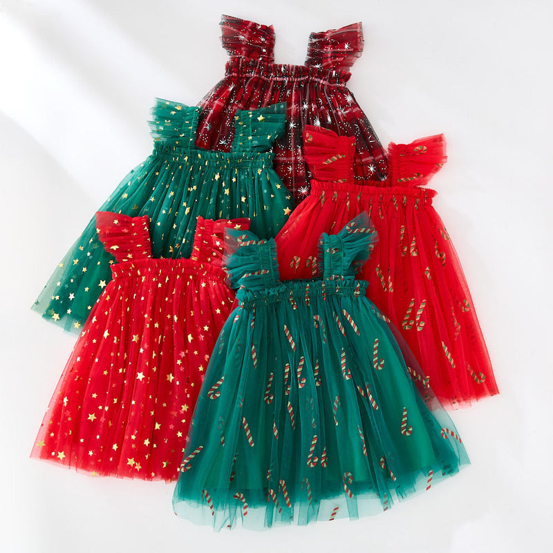 Christmas New Children Shirt XINGX Suspender Skirt For Girls