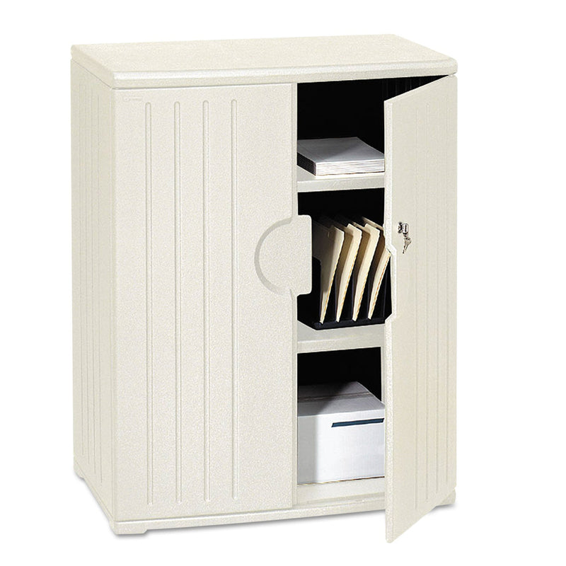 Iceberg Rough n Ready Storage Cabinet, Two-Shelf, 36 x 22 x 46, Platinum