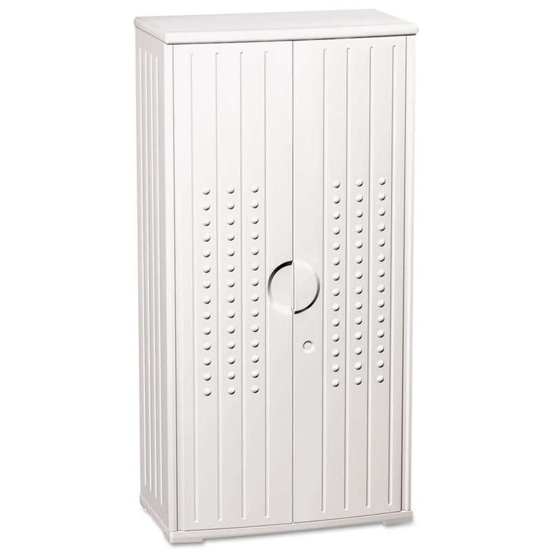 Iceberg Rough n Ready Storage Cabinet, Three-Shelf, 33 x 18 x 66, Platinum